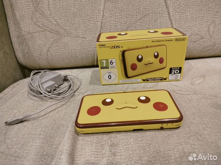 New Nintendo 2ds xl limited Pikachu прошитая