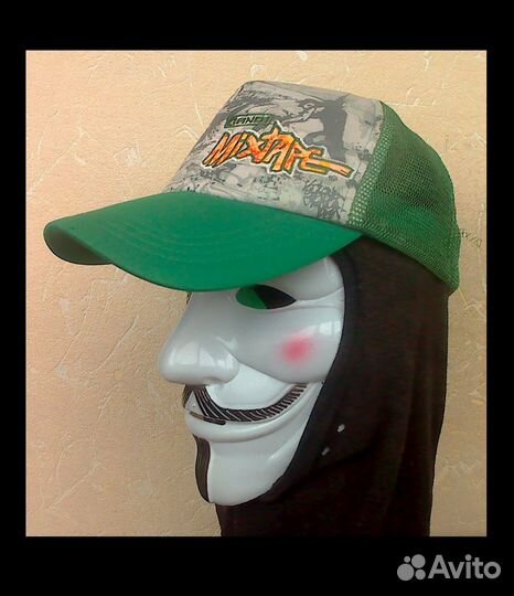 Бейсболка MixeTape AND1 зелёная Б\У
