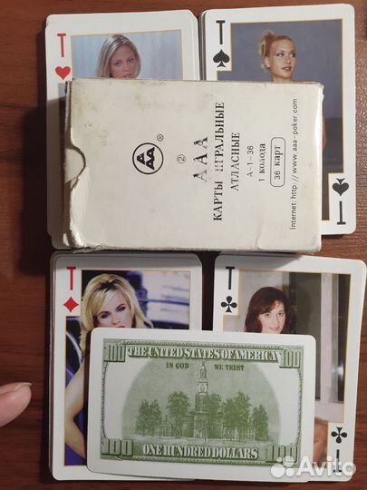 Игральные карты 90-х г.г. Эротика. Пластик