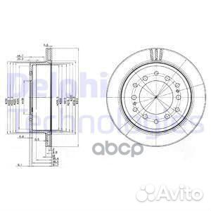 Диск торм. зад.312x18 6 отв. toyota Land Cruiser