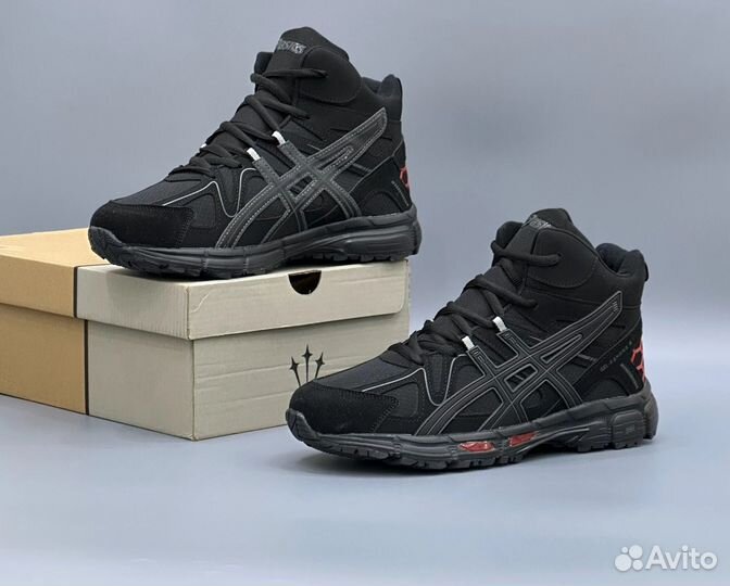 Кроссовки мужские зимние с мехом asics