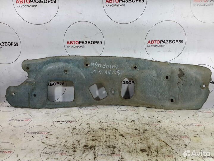 Шумоизоляция моторного отсека Hyundai Solaris 1