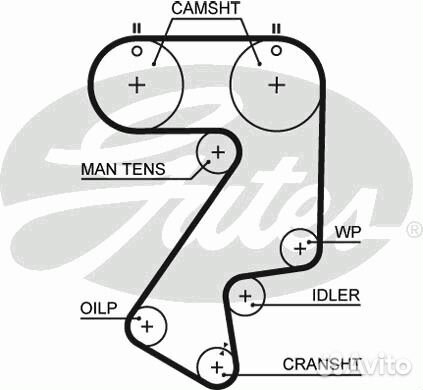 Gates 5404XS Ремень грм