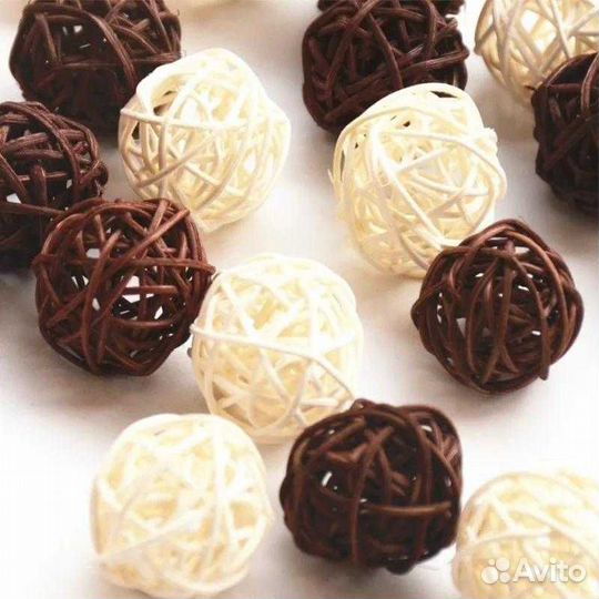 Ротанговые шарики 3см