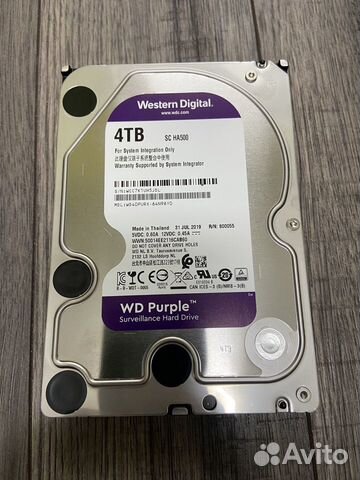 Жесткий диск WD purple 4tb