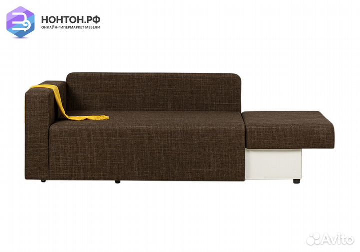 Диван еврокнижка Плей коричневый