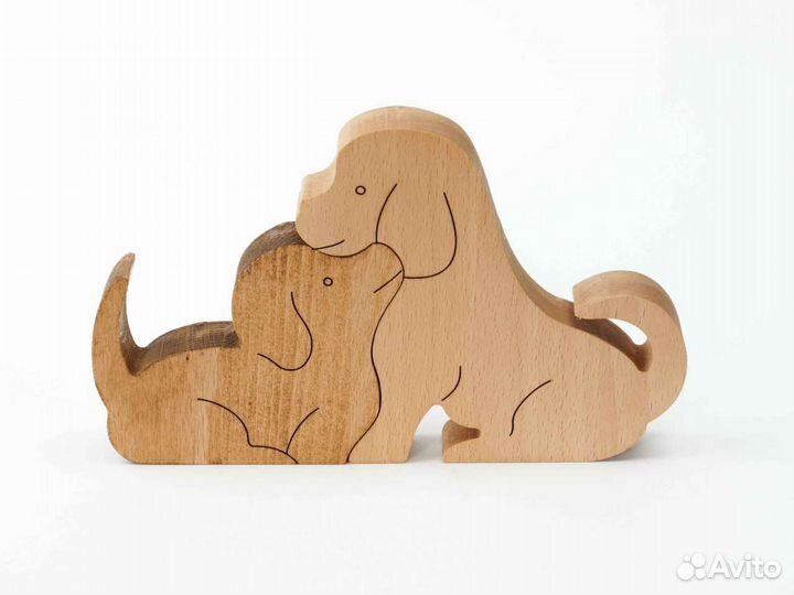 Фигурки животных из дерева