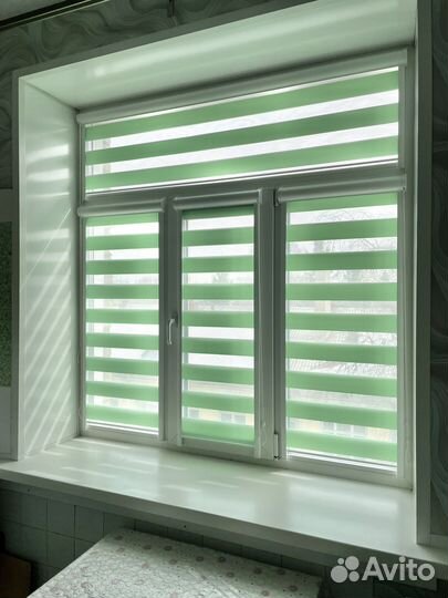 Рулонный шторы зебра 