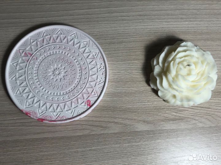 Подарочная ароматическая эко свеча пион