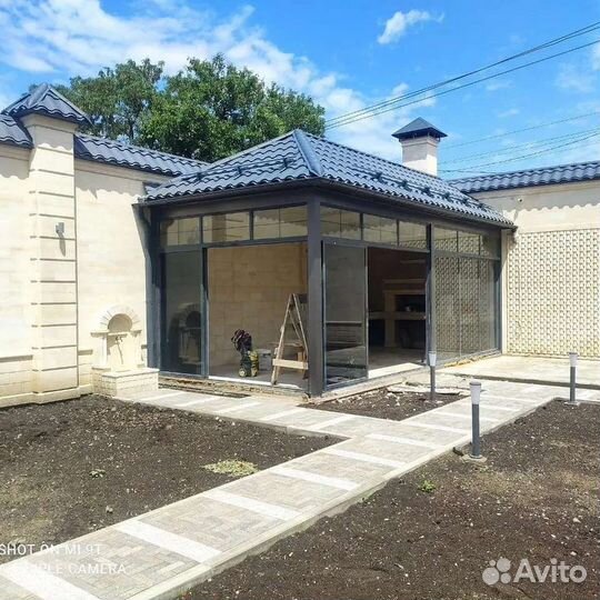 Остекление летней кухни