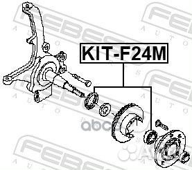 Подшипник ступицы nissan cabstar F24M 2006- KIT