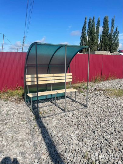 Беседка, скамейка крытая, курилка