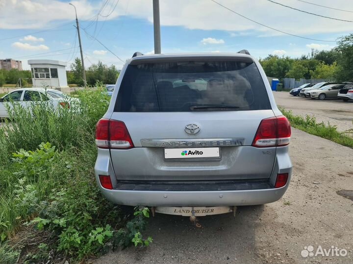 Toyota Land Cruiser 4.5 AT, 2008, битый, 250 000 км