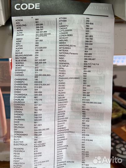 Пульт для кондиционера