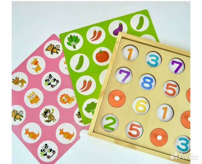 Новая Деревянная мозаика с шариками, мемо