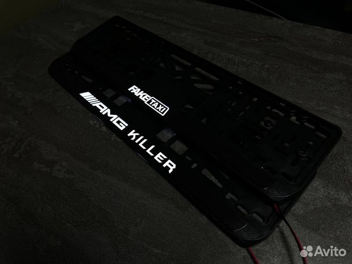 Номерная led рамка с вашим дизайном