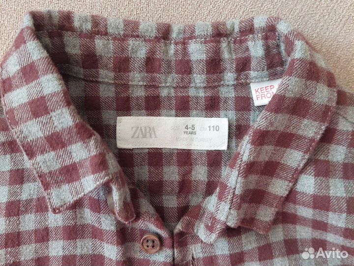 Рубашка zara 4-5лет