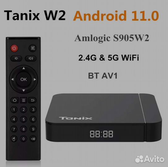 Тв андроид приставка Tanix W2, 2-16Гб, новая