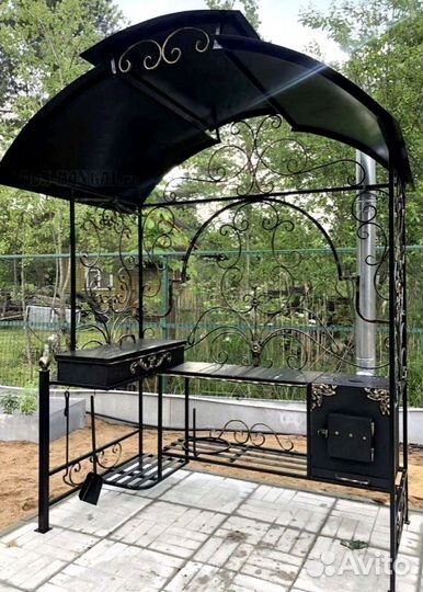 Мангал с печью