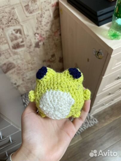 Вязаные игрушки лягушка
