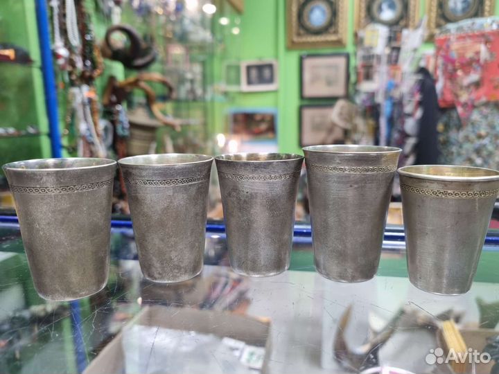 Мельхиоровые стопки, поштучно