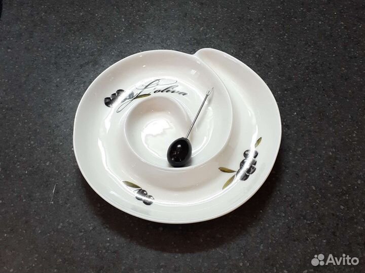 Блюдо сервировочное для оливок новое
