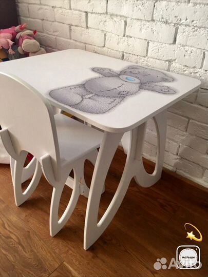 Стол детский со стульчиком комплект с рисунком