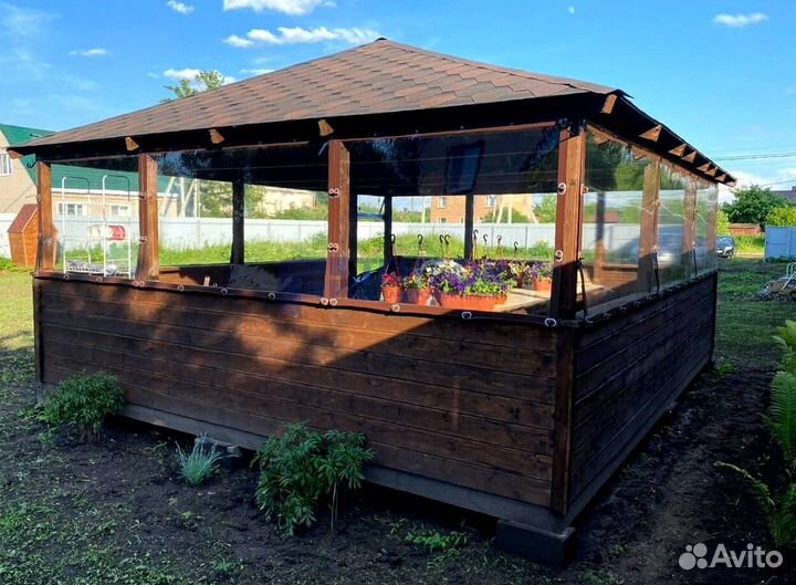 Мягкие окна для террас