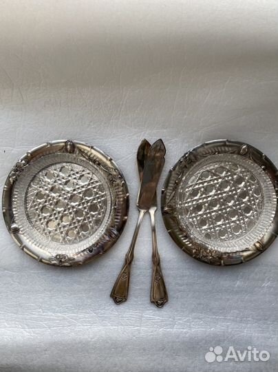 Серебряный десертный набор