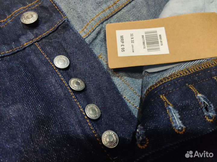 Джинсы Levis 501 индиго, 32/32