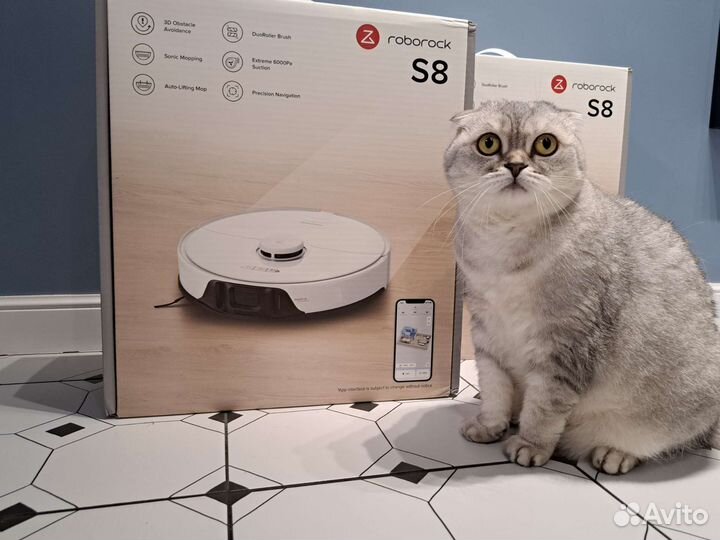 Робот-пылесос Roborock S8 + рус озвучка