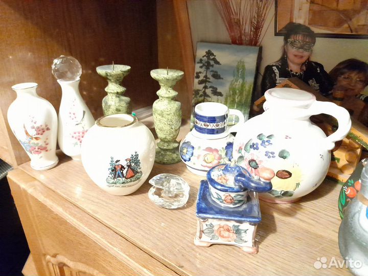 Вазочки, подсвешники, статуэтка