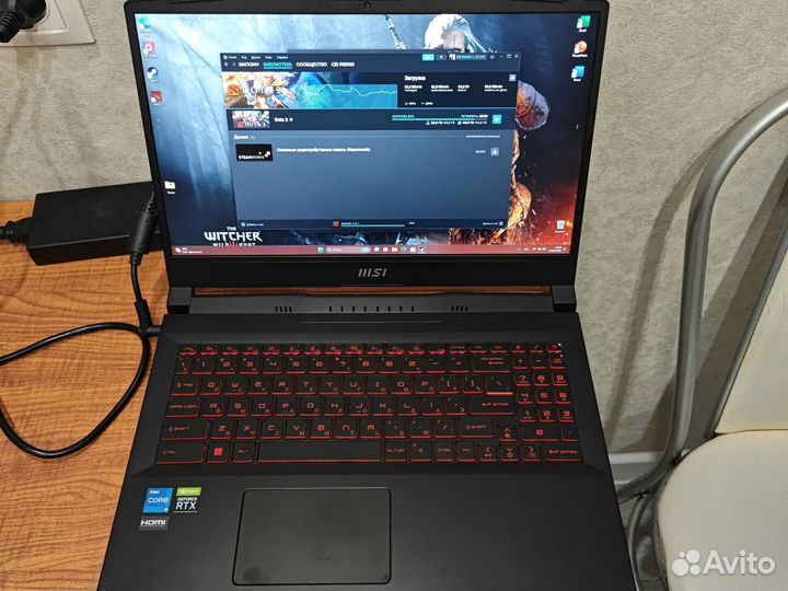 Ноут+сумка msi katana 3060,512,16,i5 12450h