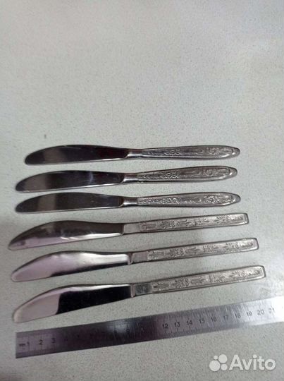 Ножи столовые СССР нержавейка6 шт в наличии