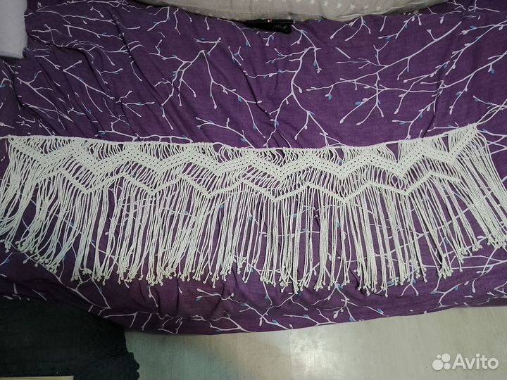 Шаль Повязка Накидка Платок Макраме