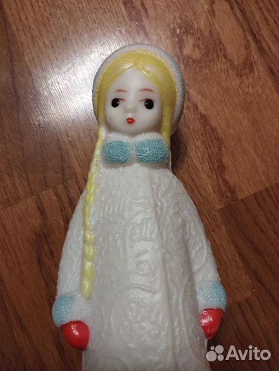 Дед мороз и снегурочка СССР пластик