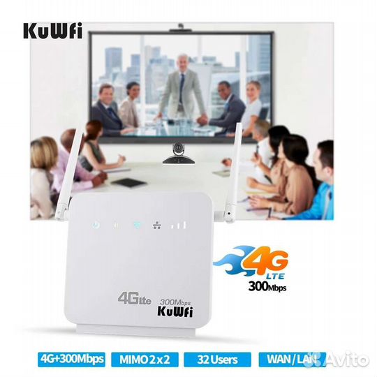 3g, 4g роутер KuWFi CPE-800 + wifi