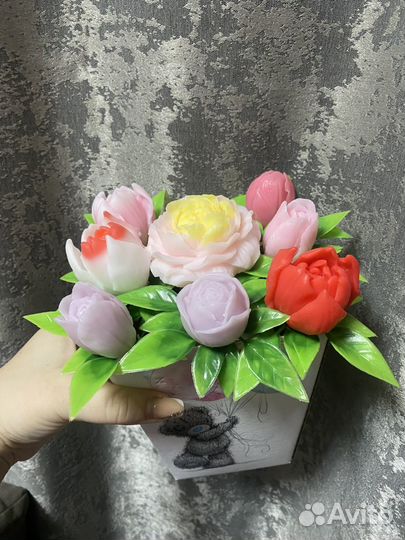 Букет цветов из мыла