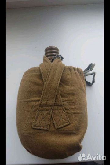 Фляжка/фляга солдатская армейская с чехлом. Новая