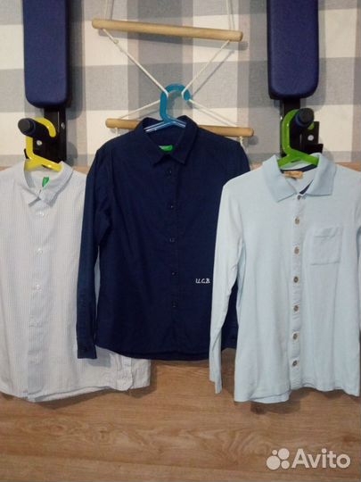 Рубашки Benetton школьные и трикотажная Chessford