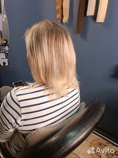 Наращивание натуральных волос