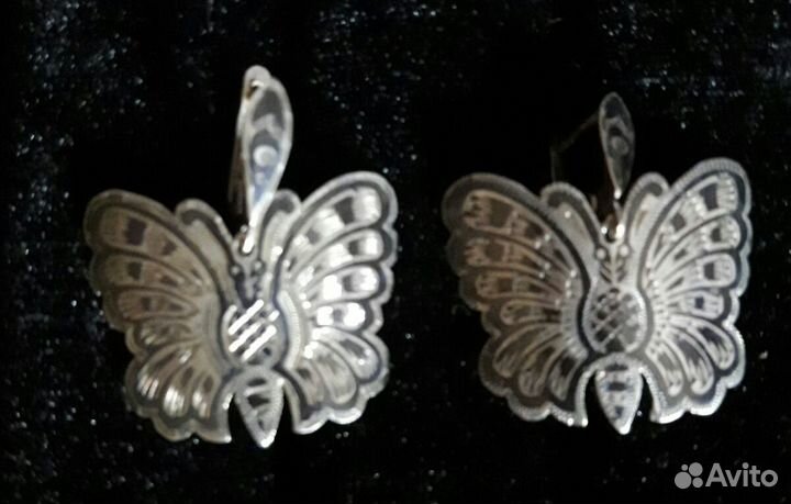 Серьги серебро (времен СССР)