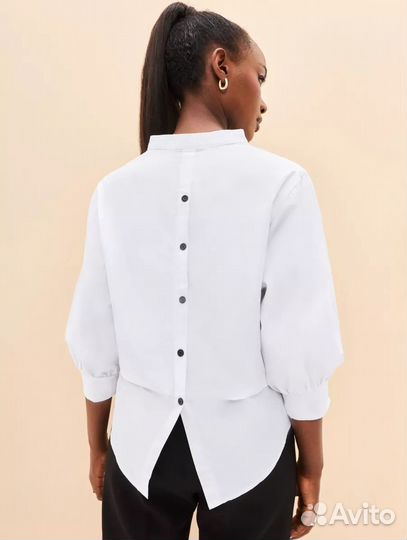 Рубашка белая оверсайз