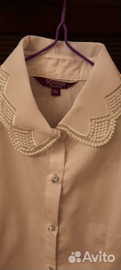 Новая школьная блузка 152 размер