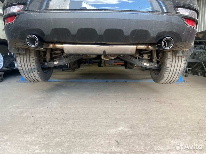 Глушитель на Киа Спортейдж из нержавейки