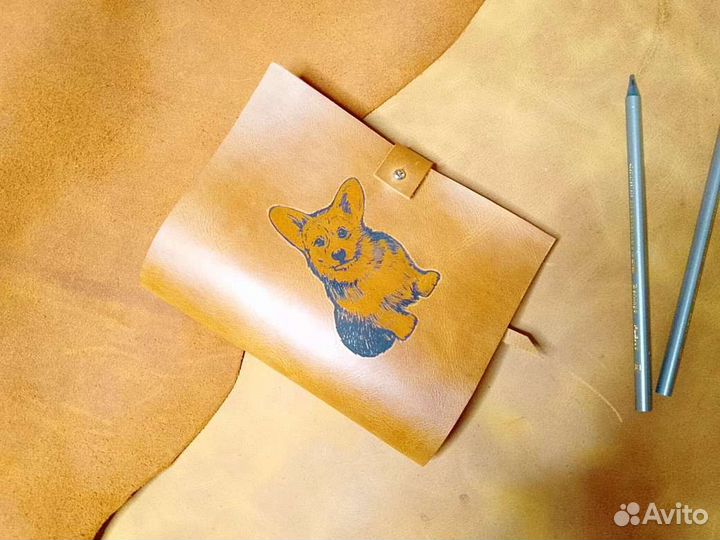 Блокнот, ежедневник А6 натуральная кожа