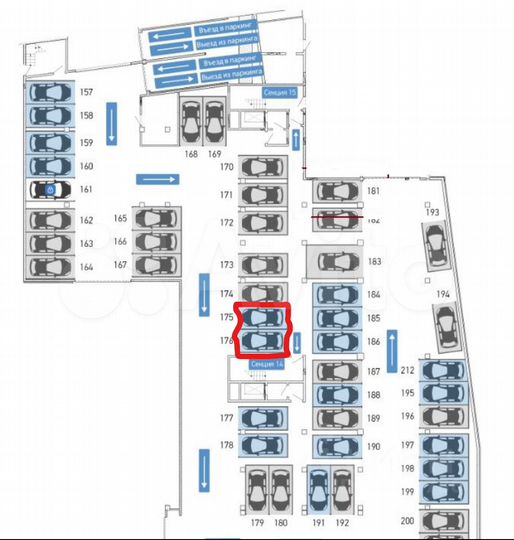 Машиноместо, 14 м²