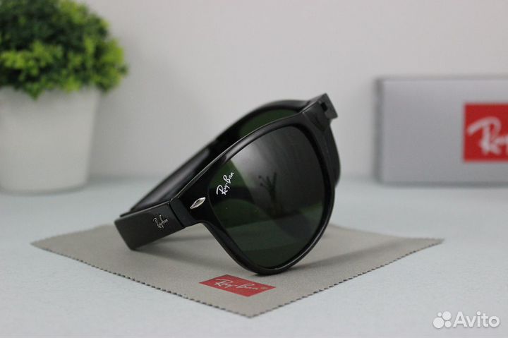 Очки Ray-Ban 4105 Wayfarer Folding Глянец/Зеленое