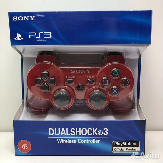 Геймпад новый для PS3 красный