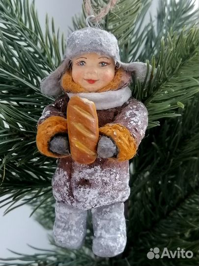 Авторские ватные ёлочные игрушки